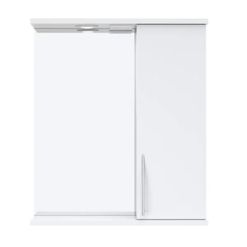 Шкаф зеркальный подвесной Краков с подсветкой 60x72см цвет белый Без бренда
