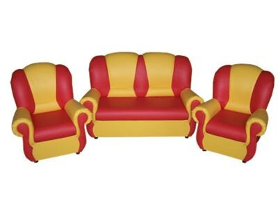 "Бусинка" комплект мебели (красно-желтый)