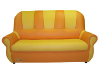 "Добрый гном" диван (оранжево-желтый)