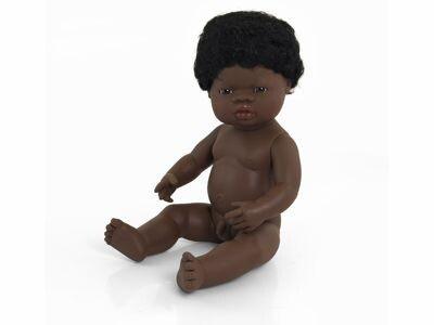 Кукла мальчик африканец, 38 см