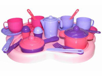 Набор детской посуды Янина с подносом на 4 персоны