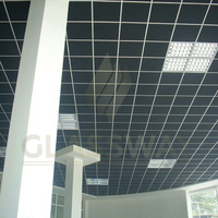 Кассетный потолок CESAL 595х595мм Tegular к90 Металлик