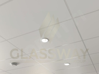 Кассетный потолок CESAL 1195х595мм MClook Белый матовый