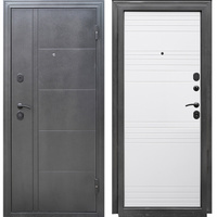 Дверь входная Форпост Олимп правая антик серебро - белый софт 960х2050 мм