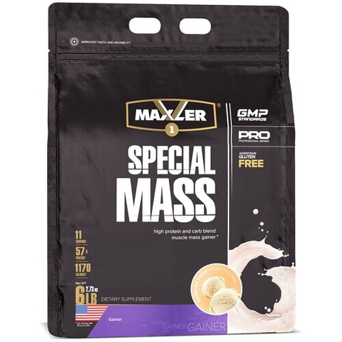 Гейнер Maxler Special Mass Gainer, 2730 г, ванильное мороженое