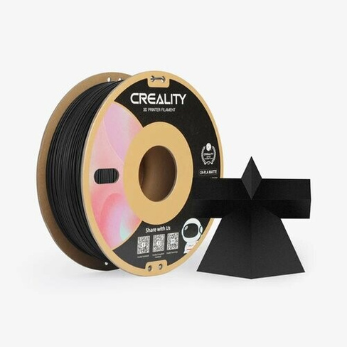 Филамент Creality CR-PLA Matte PLA 3D Printing 1.75мм. Черный матовый 1 кг.