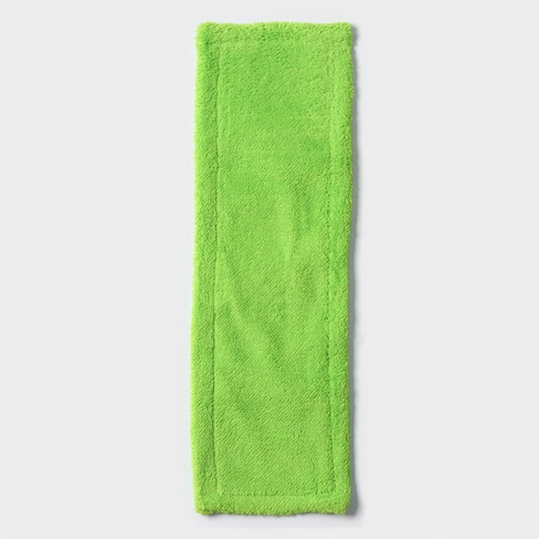 Насадка для плоской швабры доляна, 42×12 см, микрофибра, цвет зеленый Доляна