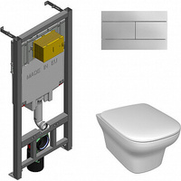 Комплект унитаза с инсталляцией Jacob Delafon Vox микролифт клавиша смыва