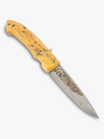 Складной нож «Таганайский» (Дамасская сталь, стаб. орех)