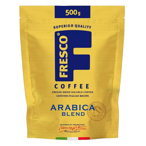 Кофе растворимый FRESCO Arabica Blend сублимированный 500 г мягкая упаковка