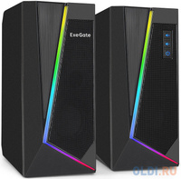 Акустическая система 2.0 ExeGate Accord 240 (питание USB, 2х3Вт (6Вт RMS), 60-20000Гц, цвет черный, RGB подсветка, Color