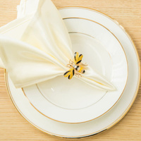 Кольца для салфеток Bee цвет: золотистый (Набор)