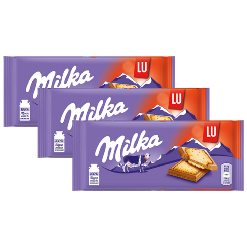 Шоколад Milka молочный, 87 г, 3 уп.