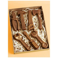 Шоколадная фигурка из бельгийского шоколада Шоколадный набор подарочный "Инструменты" Подарок на 23 февраля , Подарок му