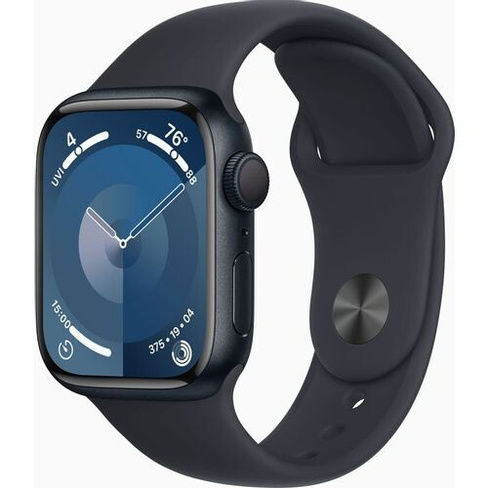 Смарт-часы Apple Watch Series 9 A2978, 41мм, темная ночь/темная ночь [mr8x3ll/a]