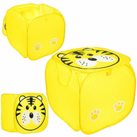 Контейнер для игрушек 00-0093 "Тигр" желтый, 45*45*45см. КНР