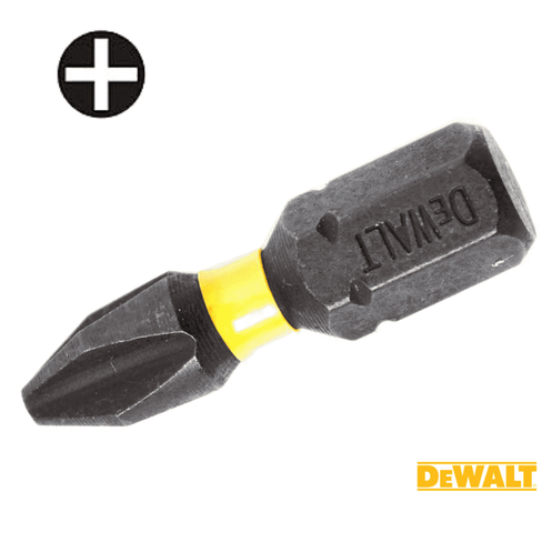 Насадка 1/4" PH2х 25мм "DEWALT" Torsion ударная