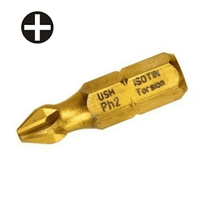 Насадка 1/4" PH3x 25мм "USH" ISOTIN