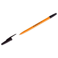 Ручка шариковая Corvina "51 Vintage" черная, 1,0мм, желтый корпус - 50 шт. Carioca