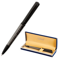 Ручка подарочная шариковая GALANT PUNCTUM корпус черный/оружейный металл детали черные узел 07 мм синяя 143521