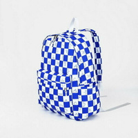 Рюкзак молодёжный из текстиля, 4 кармана, цвет белый/синий Сима-лэнд