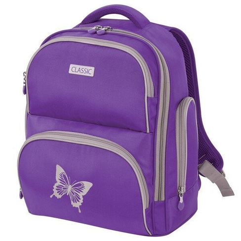 Рюкзак на легком каркасе для средних классов BRAUBERG CLASSIC "Butterfly" 228830