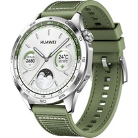 Смарт-часы Huawei Watch GT 4 Phoinix-B19W, 46мм, 1.43", зеленый/серебристый [55020bgy]