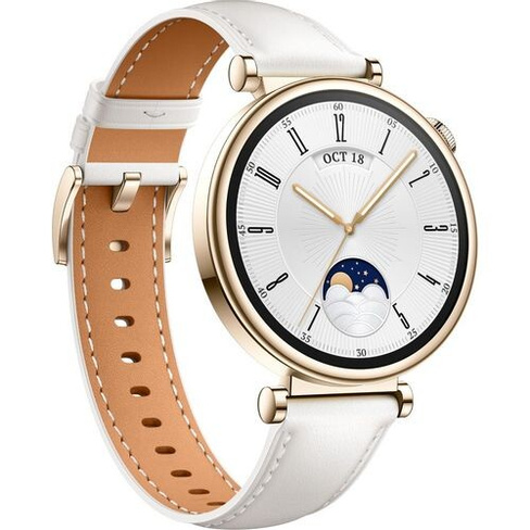 Смарт-часы Huawei Watch GT 4 Aurora-B19L, 41.3мм, 1.32", белый/белый [55020bhx]