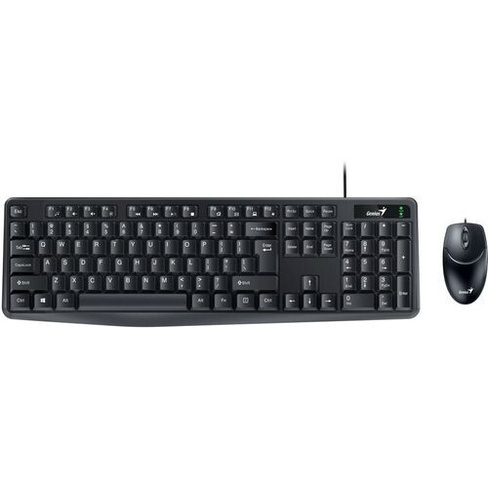 Комплект (клавиатура+мышь) Genius KM-170, USB, проводной, черный [31330006403]