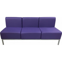 Трехместный диван Мягкий Офис фиолетовый
